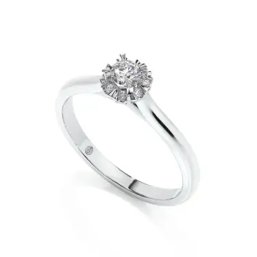 Together Promise Engagement Ring with Halo Image