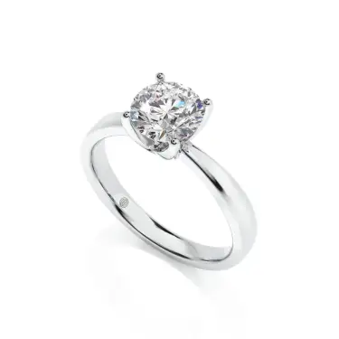 Prema Ananta Engagement Ring, Round, Platinum, 1.00 ct Image