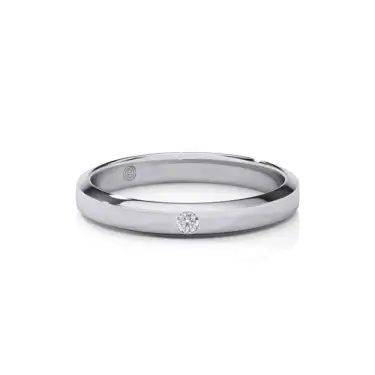 Craft True Essense Band, 3 mm, with Diamonds Image
