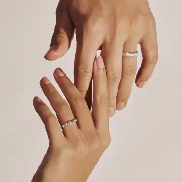Bernoulli Bond Diamond Band, Platinum Image