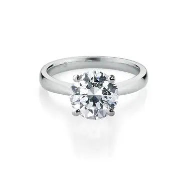 Forever Yours Engagement Ring, Round, Platinum, 2.00 ct Image