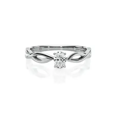 Eternal Vow Engagement Ring, Oval, Platinum, 0.30 ct Image