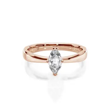 Prema Ananta Engagement Ring, Marquise, 14K Rose Gold, 0.50 ct Image