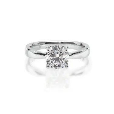 Prema Ananta Engagement Ring, Round, Platinum, 1.00 ct Image