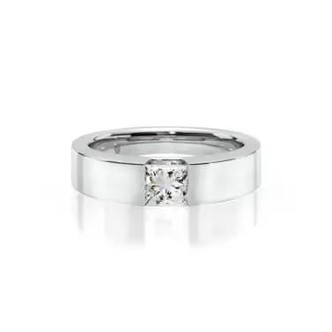 Prema Ananta Men's Engagement Ring, Princess, Platinum, 0.50 ct Image