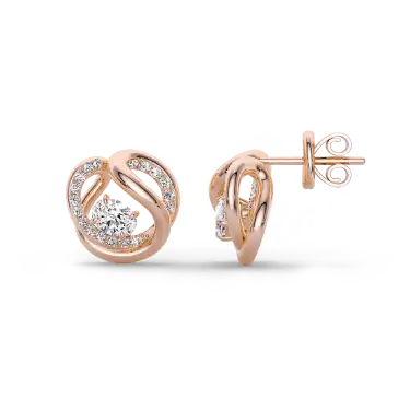 Infini Knot Earrings, Medium Image