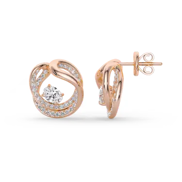 Infini Knot Earrings, Grand Image
