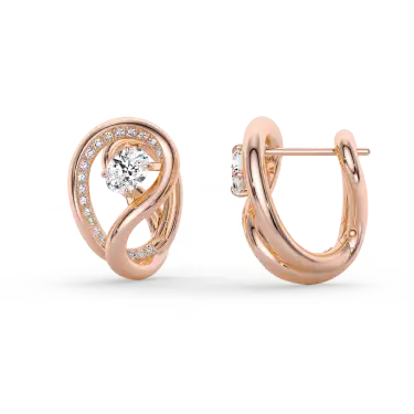 Infini Knot Hoop Earrings Image