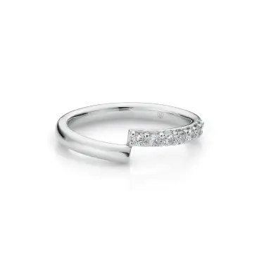 Verve Ring, Small with Diamonds Image
