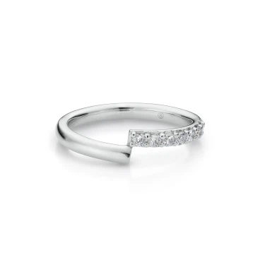 Verve Ring, Small with Diamonds Image