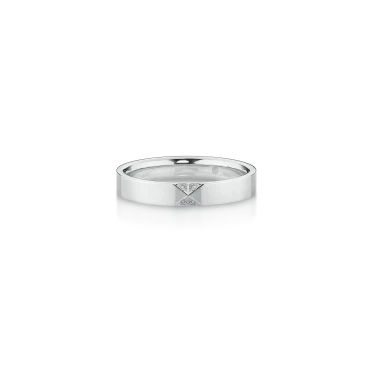Forge Ring, Prismatic Edge with Diamonds Image