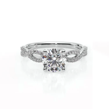Eternal Vow Engagement Ring with Diamond Band Image