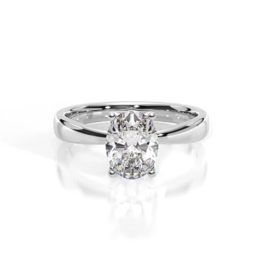 Prema Ananta Engagement Ring, Oval Image