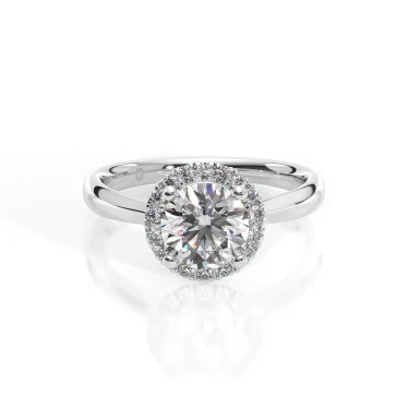 Forever Yours Engagement Ring with Halo Image