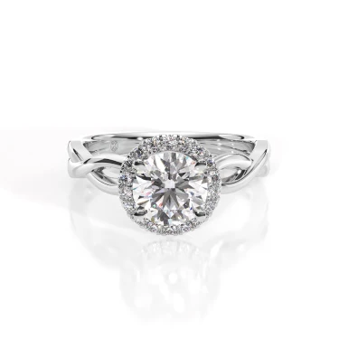 Eternal Vow Engagement Ring with Halo Image