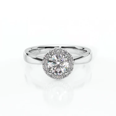 Prema Ananta Engagement Ring, Round with Halo Image