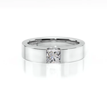 Prema Ananta Men's Engagement Ring, Princess Image