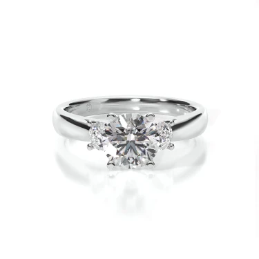 Love Signature Engagement Ring with Sidestones Image