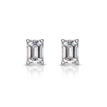 Timeless Stud Earrings, Emerald Image
