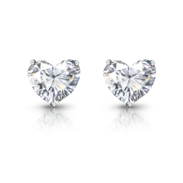 Timeless Stud Earrings, Heart Image