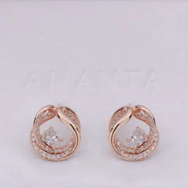 Infini Knot Earrings, Grand Image