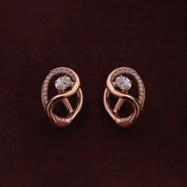 Infini Knot Hoop Earrings Image