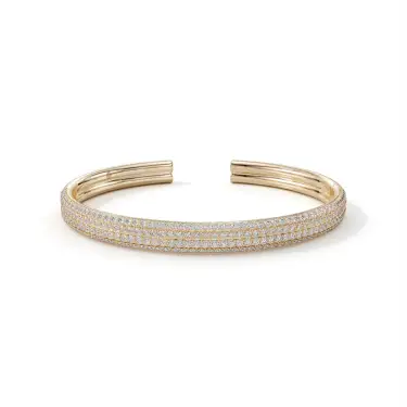 Odyssera Bangle, Wide with Diamonds Image