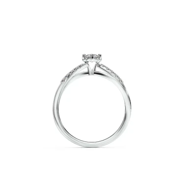 Together Promise Engagement Ring with Double Bands Image