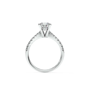Forever Yours Engagement Ring with Diamond Band Image