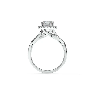 Eternal Vow Engagement Ring with Halo Image
