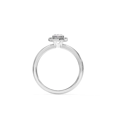Prema Ananta Engagement Ring, Oval with Halo Image