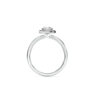 Prema Ananta Engagement Ring, Cushion with Halo Image