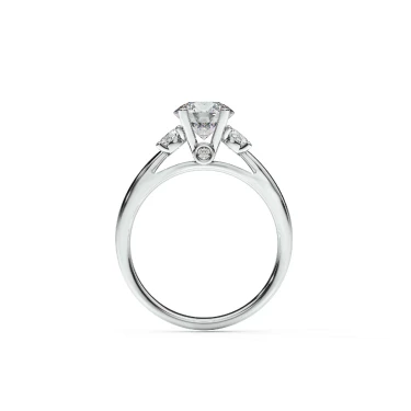 Love Signature Engagement Ring with Sidestones Image