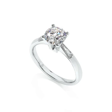 Forever Yours Engagement Ring with Sidestones Image