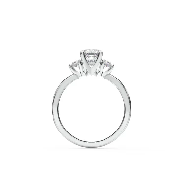 Prema Ananta Engagement Ring, Cushion with Sidestones Image